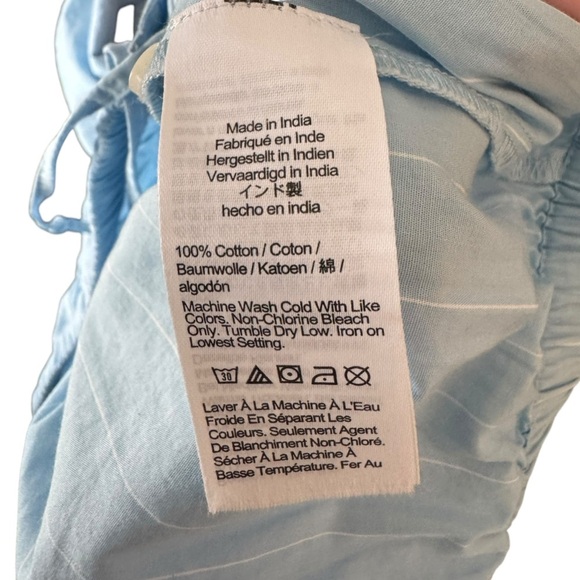 J. Crew - NWT Cropped Fitted Waist Button Down Stripped Shirt Blouse Sz Xs - Picture 10 of 10